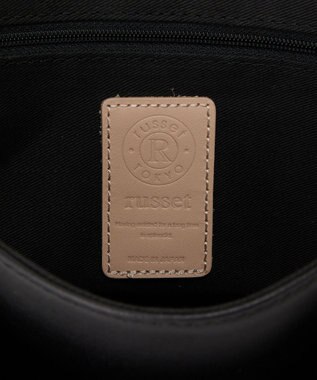 russet ソフトレザーフラップミニトートバッグ(CE-1674) Black