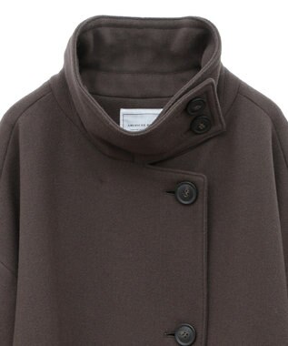 AMERICAN HOLIC リサイクル中空FIBERスタンドカラーロングコート Mocha