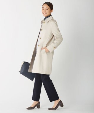 J.PRESS LADIES 【制菌加工・UVカット】アルファクロスジャージー パンツ ネイビー系