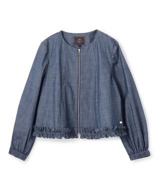 TOCCA 【洗える】SAND DUNE DENIM ジャケット ネイビー系1