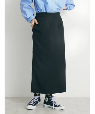 CRAFT STANDARD BOUTIQUE ジョーゼットタイトスカート Black