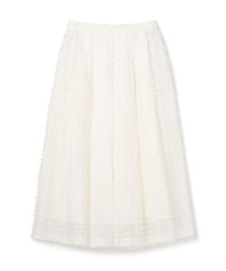 GRACE CONTINENTAL シアージャガード スカート ホワイト