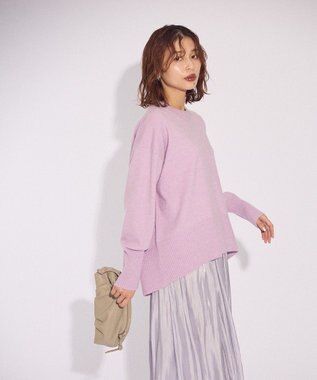 Green Parks ふわもっちニットプルオーバー Purple