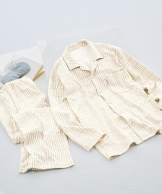 ワコール／睡眠科学 パジャマ 綿100%(本体) あったか SOU・SOU（R） 長袖 長ズボン メンズ YGW481 睡眠科学／ワコール ベージュ