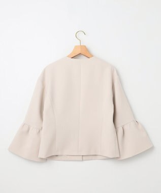 組曲 S 【KUMIKYOKU NAVY】コンフォータブルドレープ フレアスリーブジャケット サンドベージュ系