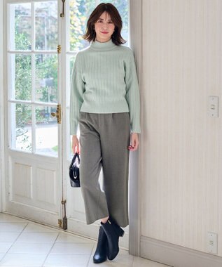 ANY SIS 【洗える】シャーベットカラー ニット ミントブルー