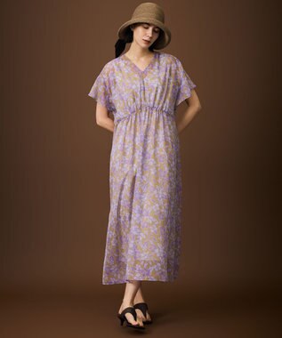 自由区 【UVカット・洗える】リボンブレード ハット ブラウン