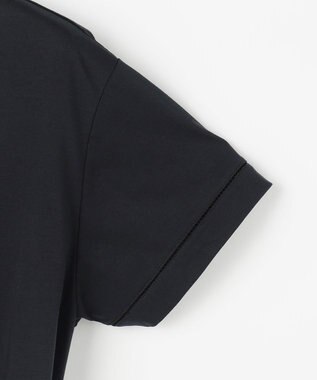 J.PRESS LADIES プレーティングジャージー チュニック丈 カットソー ダークネイビー系