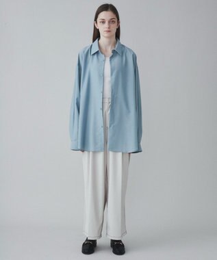 WEGO 【ユニセックス着用ITEM/SMLサイズ展開/冷房対策/紫外線対策】シアーBIGシャツ グリーン