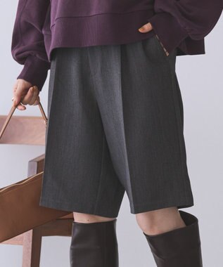 AMERICAN HOLIC イージーケアタックハーフパンツ Gray Mixture