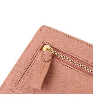 genten フレスコ 薄束入れ財布 ピーチベージュ