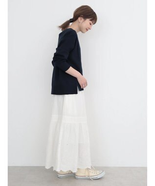 AMERICAN HOLIC 前振りニットプルオーバー Navy