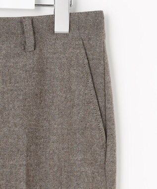 J.PRESS LADIES L チェルビック テーパード パンツ ブラウン系