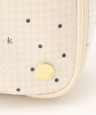 組曲 KIDS gingham K heart トラベルバッグM ベージュ系5