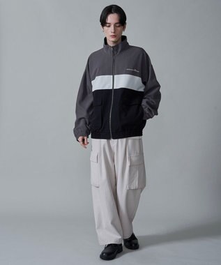 WEGO TRスタンドブルゾン ダークグレー