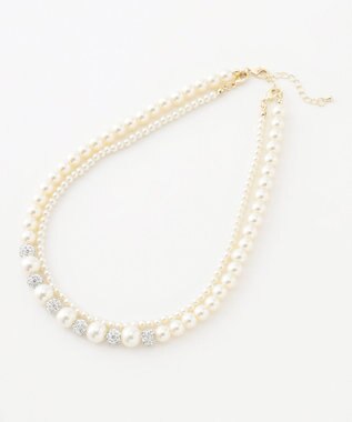 ANY SIS 【2WAY】パール調 ネックレス キスカ