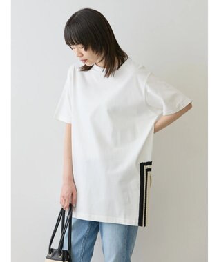 AMERICAN HOLIC サイドかぎ針カットチュニック Off White
