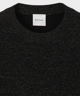 Paul Smith ソフト クロップド ラメ ニット ブラック