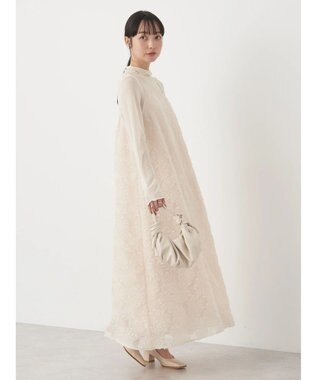 earth music&ecology フラワージャガードキャミワンピース Ivory