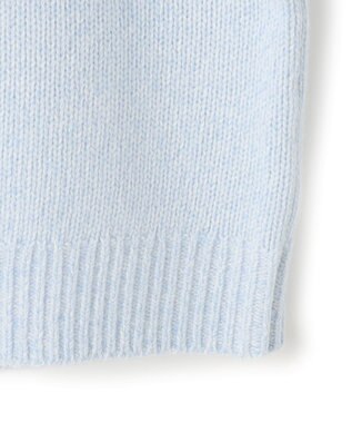 23区 S 【洗える】ウールカシミヤ パフスリーブ ニット スカイブルー系