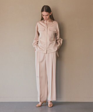 GRACE CONTINENTAL トリアセカルゼパンツ ベージュ