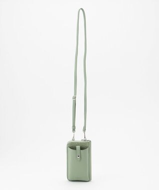 LA BAGAGERIE 【MONICA】バイカラー スマホショルダー グリーン