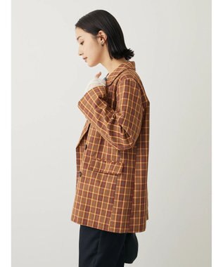 Green Parks ・ＥＬＥＮＣＡＲＥ　ＤＵＥ　チェックテーラードジャケット Brown