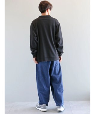 CRAFT STANDARD BOUTIQUE 強撚ポンチカーディガン＋Ｌ／Ｓ　ＴＥＥーＳＥＴ Black