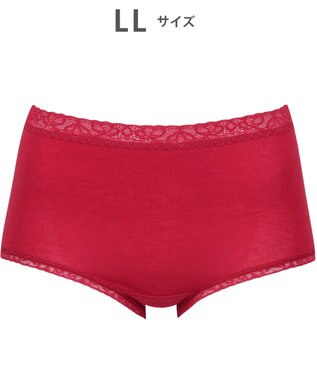 Wing ショーツ　【デイリーフィットやわらかコットン】　ここちよいフィット感　はきこみ丈ふかめ　EC3200　ウイング／ワコール エンジ