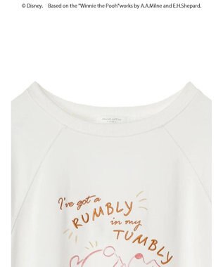 Green Parks Ｗｉｎｎｉｅ　ｔｈｅ　Ｐｏｏｈ／７分袖プルオーバーⅡ White