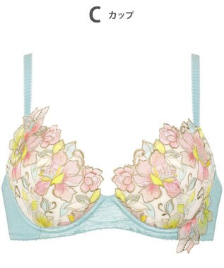 Wing ブラジャー Wing Lesiage ふっくら、まる胸メイク 背中にやさしくフィット 【2860シリーズ】 パッド有 ブラ PB2860 ウイング／ワコール ターコイズ