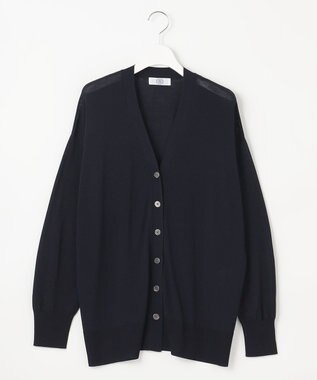 J.PRESS LADIES S 【WEB限定カラーあり・洗える】SILKY RAYON STRETCH カーディガン ネイビー系