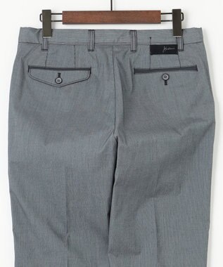 JOSEPH ABBOUD 【ウエストも伸びる/Eco撥水】オーガニックマイクロピケストレッチ パンツ グレー系
