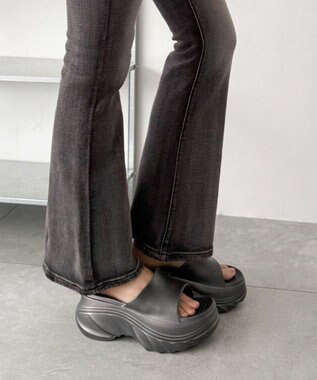 WEGO 厚底デザインラバーサンダル