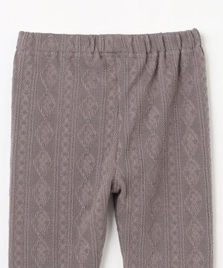 ANY KIDS ケーブルジャガードレギンス チャコール