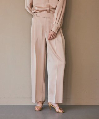 GRACE CONTINENTAL トリアセカルゼパンツ ベージュ