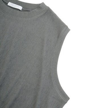 Green Parks サイドリボンノースリーブチュニック Gray