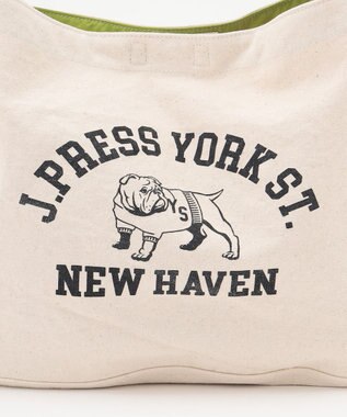 J.PRESS YORK STREET 【UNISEX】キャンパスニュースペーパーバッグ アイボリー系