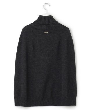 23区 S 【洗える】ニット ポンチョ グレー系