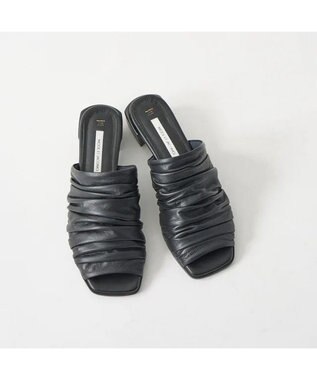 MODE ET JACOMO <MODE ET JACOMO>ソフトギャザーミュール ブラック