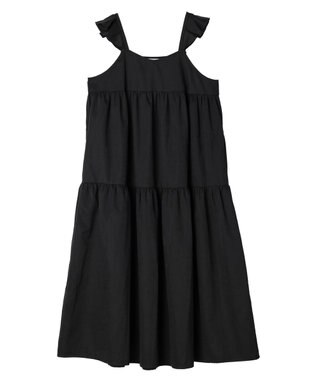 Green Parks ■ＥＳＣＡＲ　フリルキャミティアードワンピース Black