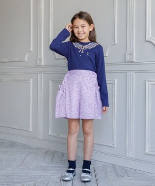 組曲 KIDS 【110-140㎝】Tiny Rose キュロット ラベンダー