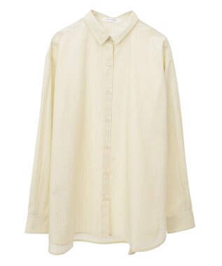AMERICAN HOLIC イージーケアブロードシャツ Stripe Yellow