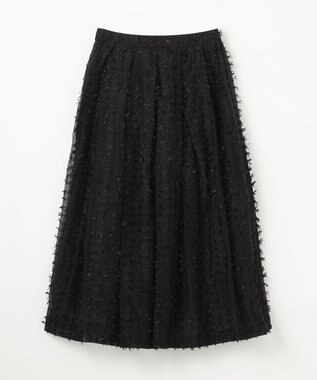 GRACE CONTINENTAL シアージャガード スカート ブラック