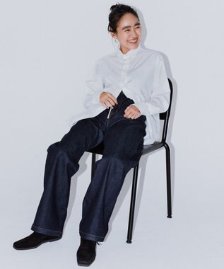 23区 L 【CLASSY.2月号掲載/洗える】CANCLINI ベーシック シャツ ホワイト系