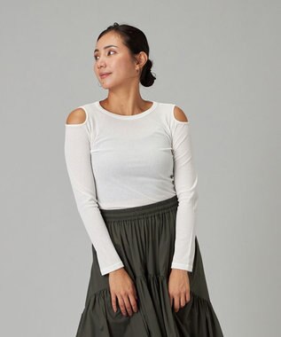 Chacott シアーワッフルロングスリーブTシャツ
