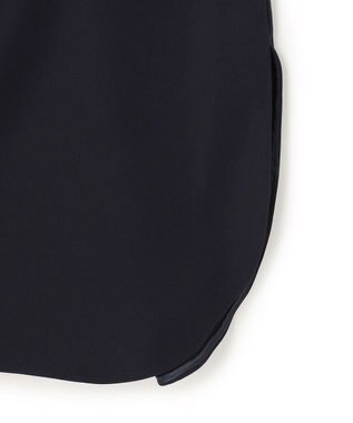 UNFILO 【セットアップ着用可/セレモニー】ドライダブルクロス スキッパーブラウス ネイビー