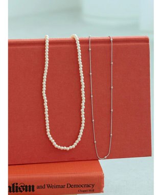 AMERICAN HOLIC ベビーパール・メタルボールＳＥＴネックレス Silver