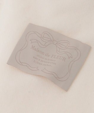 Maison de FLEUR リボン付きストール Ivory