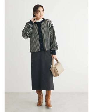 Green Parks ２ｗａｙ前後ニットプルオーバー Black